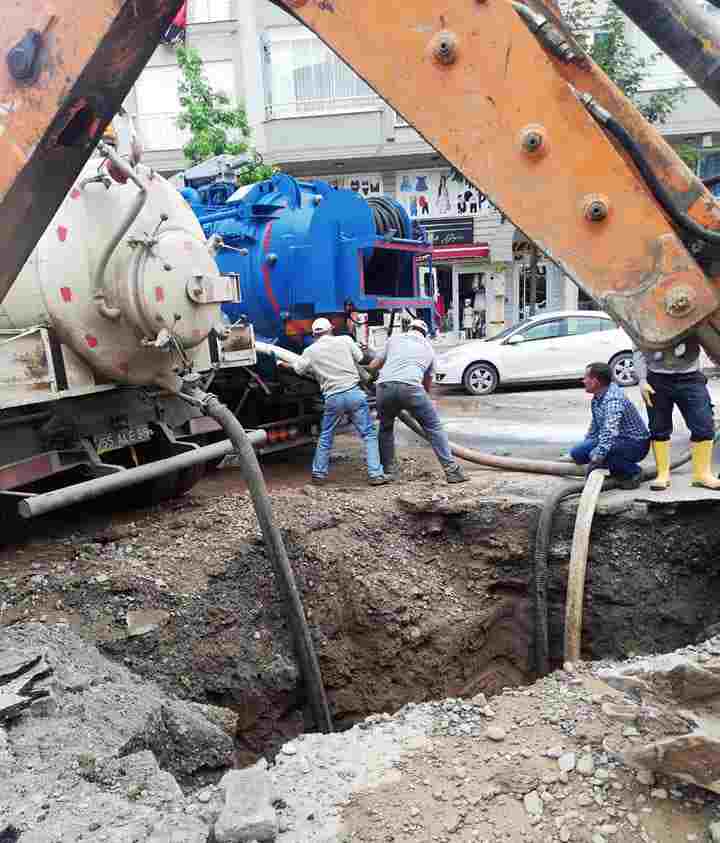 Bafra'da 13 Mahalle Susuz Kaldı