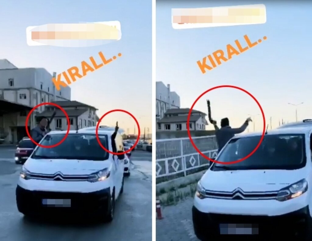 Samsun'da Magandaların Silahlı Şovu