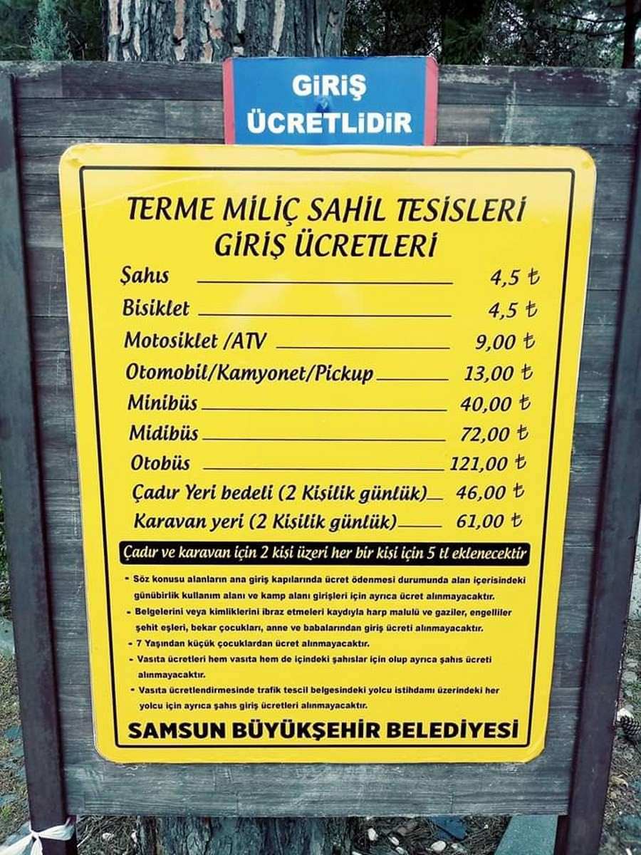 Terme Miliç’e Avuç Dolusu Giriş Parası Ödüyoruz