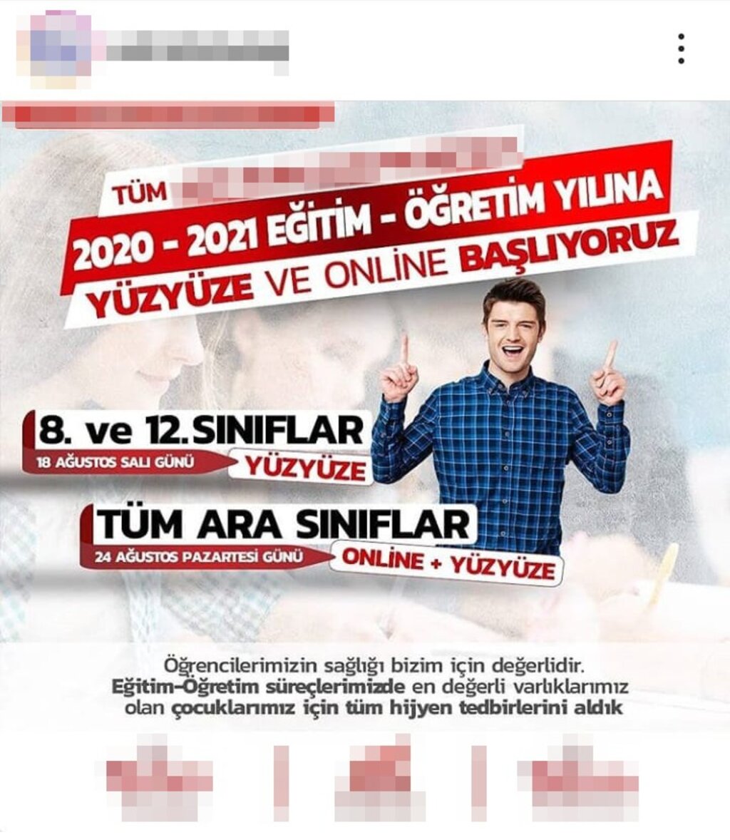 Samsun'da 'Uzaktan Eğitim Değil Yüz Yüze Eğitim' Başladı İddiası