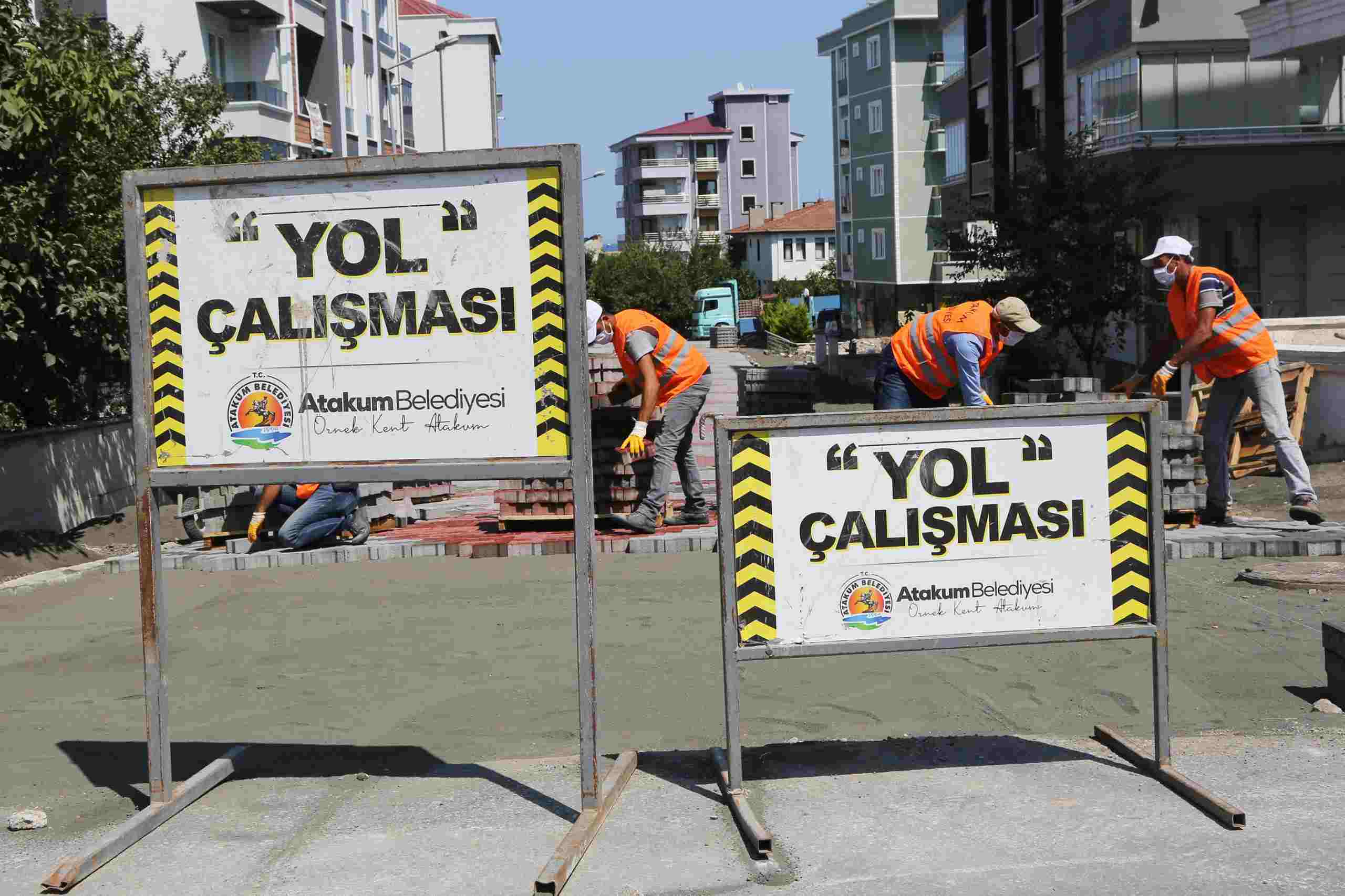 Atakum’da 22 Mahalleye 55 Bin Metrekare Kilitli Taş Parke