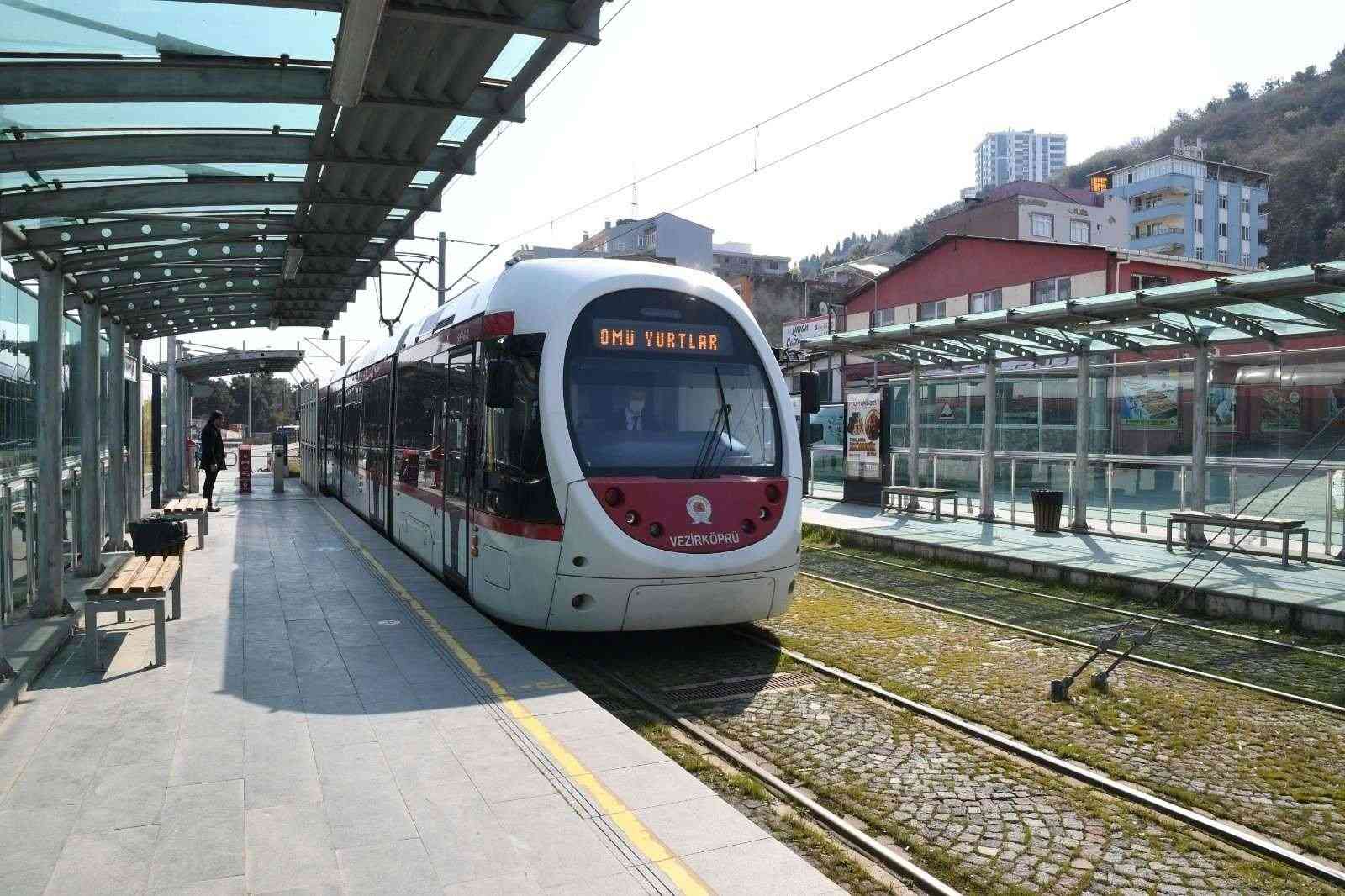 Samsun'da Tramvayda Sefer Aralıkları 5 Dakikaya Kadar Düşürüldü