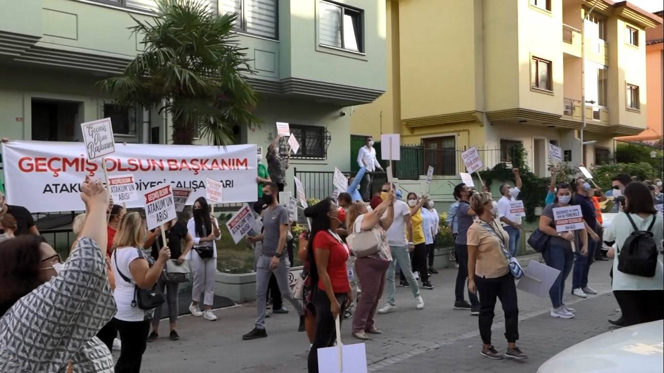 Karantinada Olan Başkan Deveci'ye Moral Verdiler