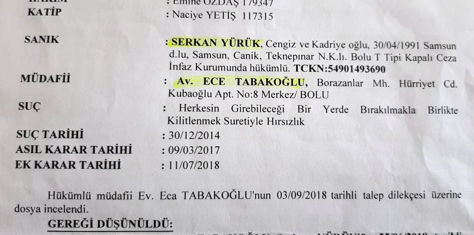 Cezaevinden Suçsuzum Feryadı