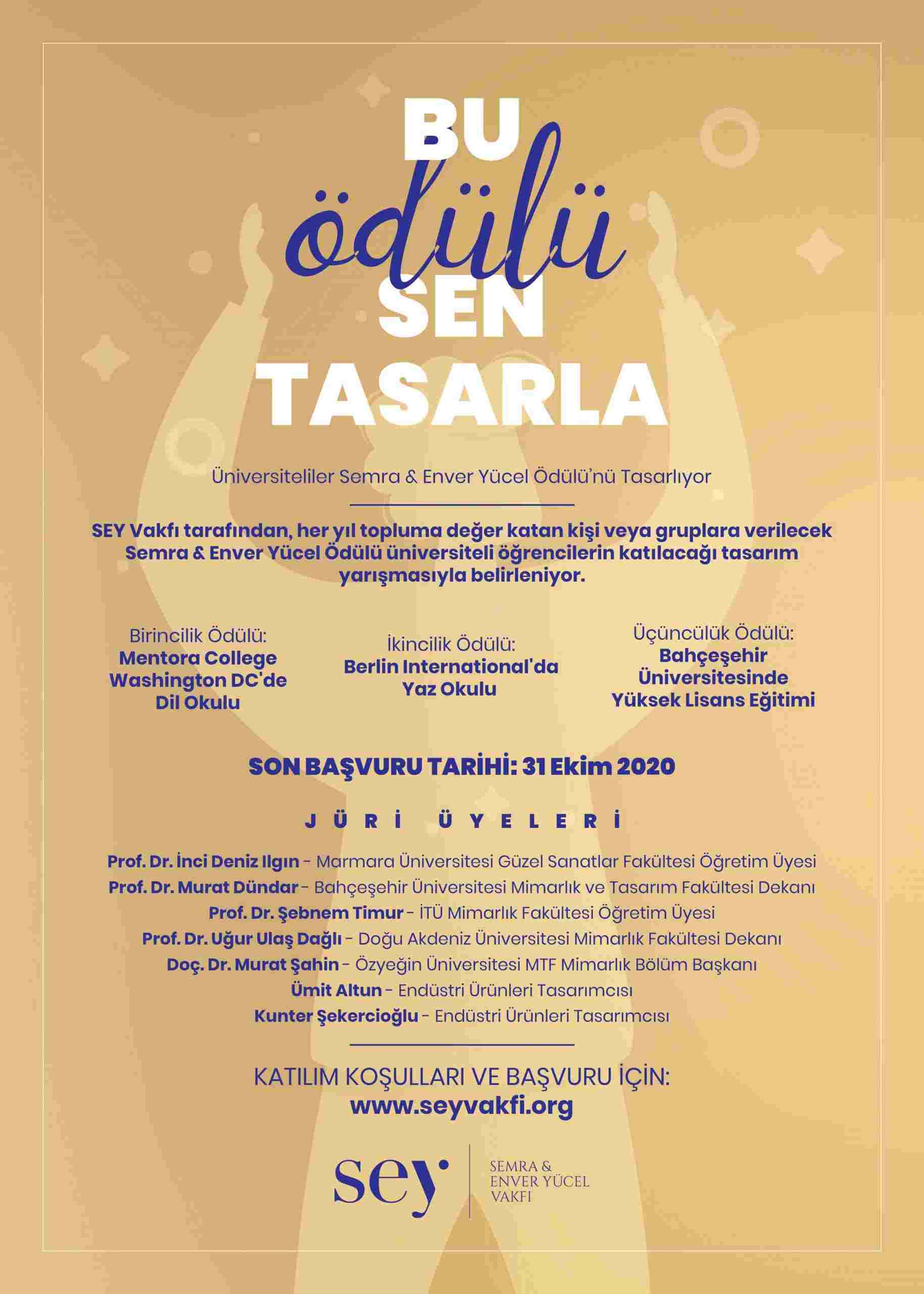 Üniversiteliler Semra & Enver Yücel Ödülü'nü Tasarlıyor