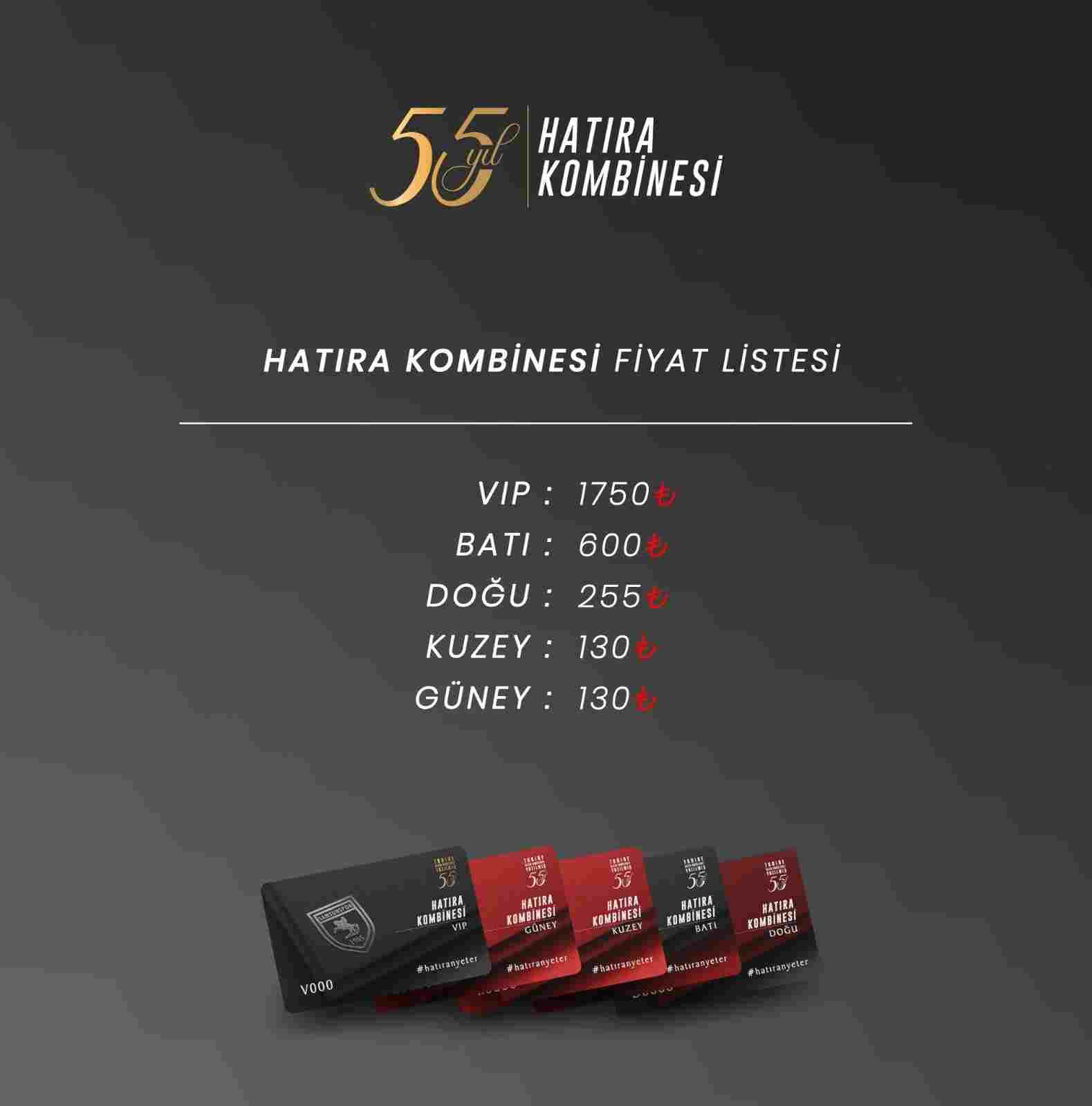 Hatıra Kombinesi Salı Günü Satışta