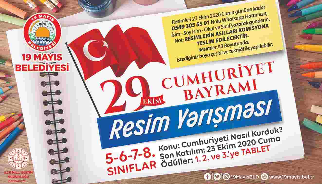 19 Mayıs'ta '29 Ekim' Ödüllü Resim Yarışması