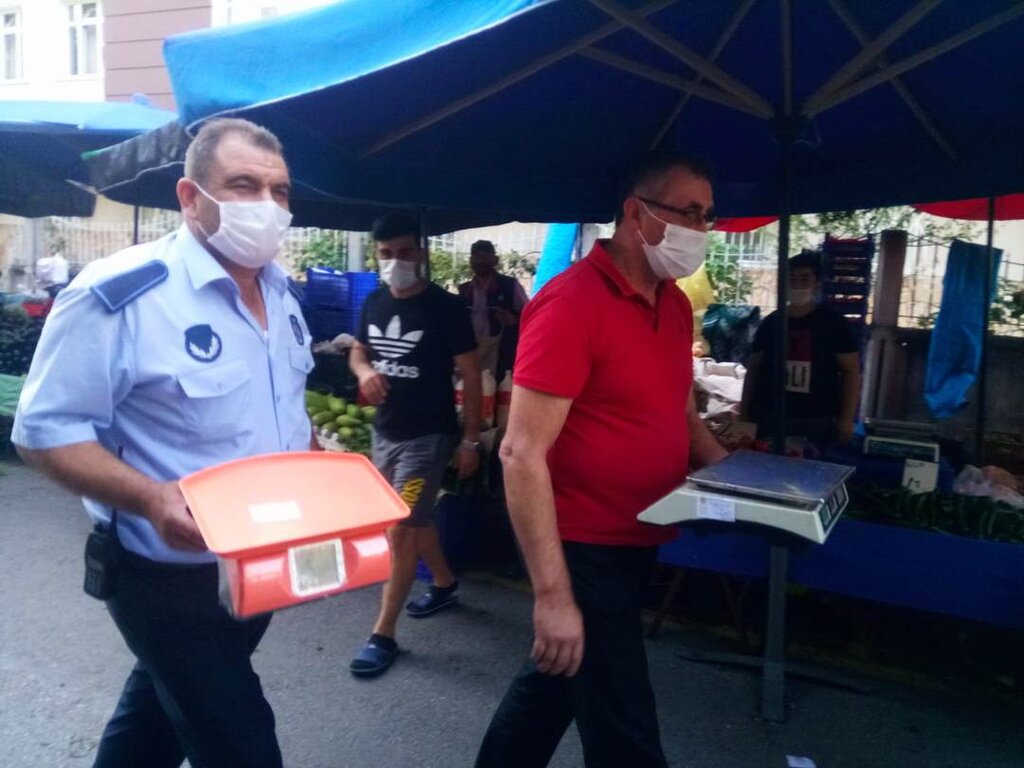 İlkadım Halk Pazarında Terazi Denetimi