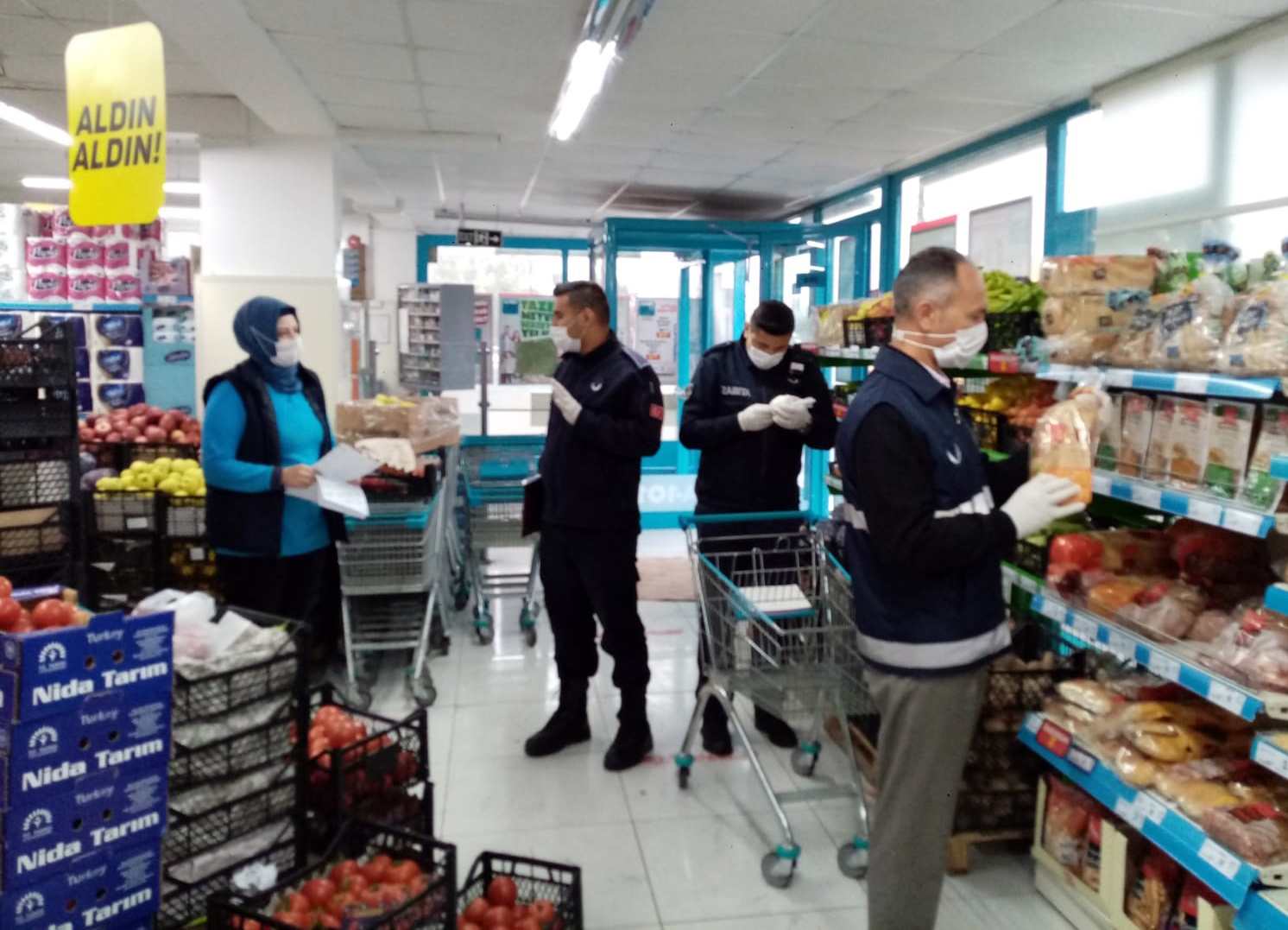 Terme'de Marketlere Fahiş Fiyat Denetimi
