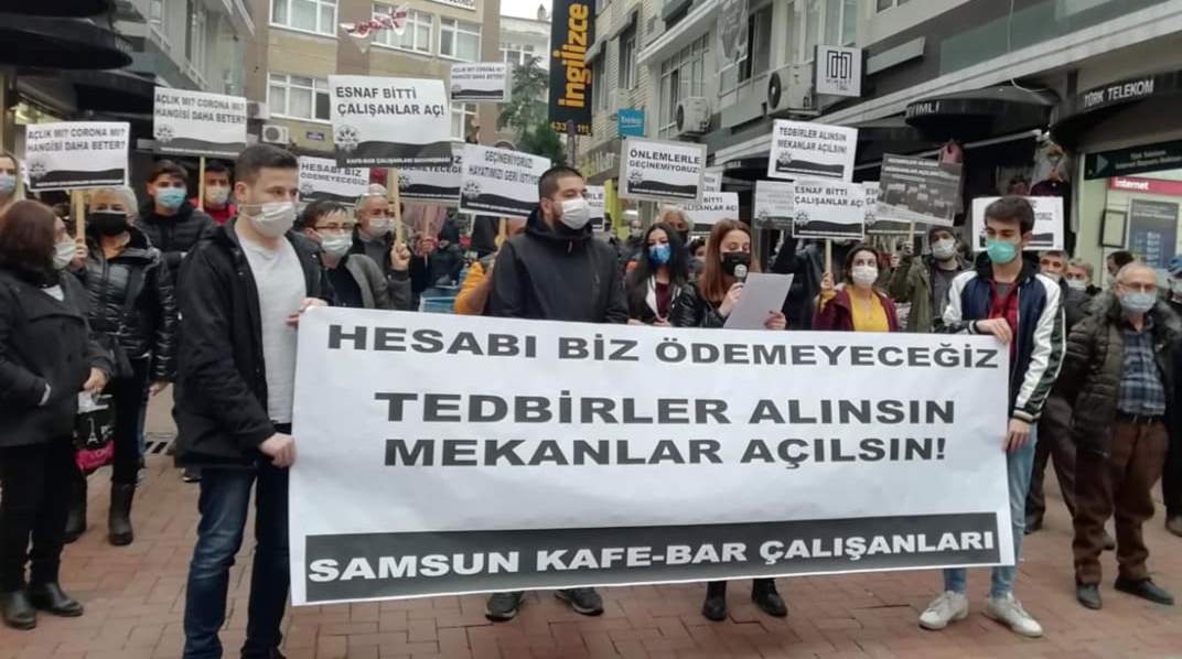 Kafe, Restoran ve Bar Çalışanları İsyanda