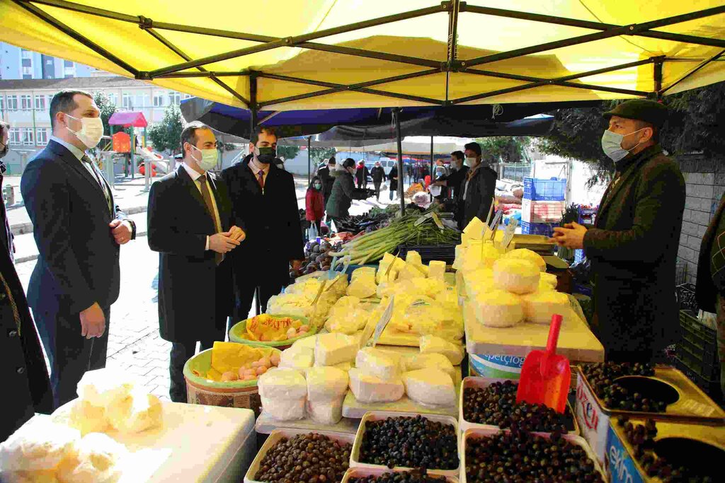 Atakum’da Pazarda Koronavirüs Denetimi