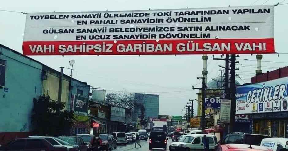 Gülsan'da Pankartlı İsyan