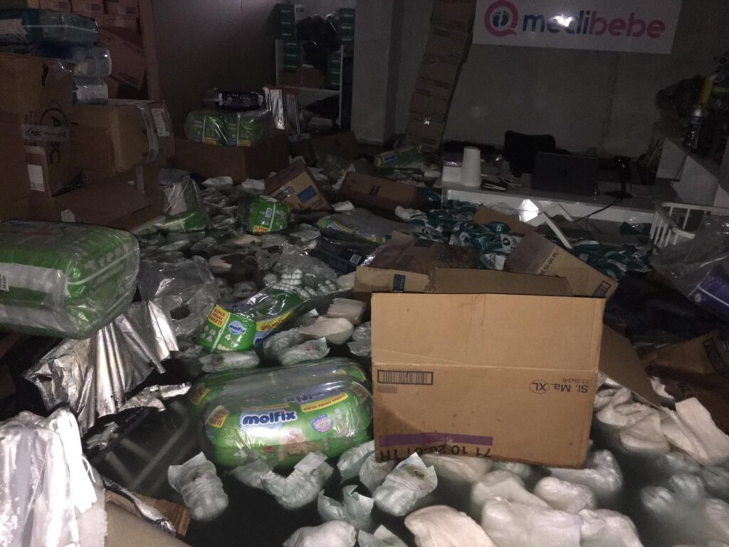 Bafra'da Su Borusu Patladı