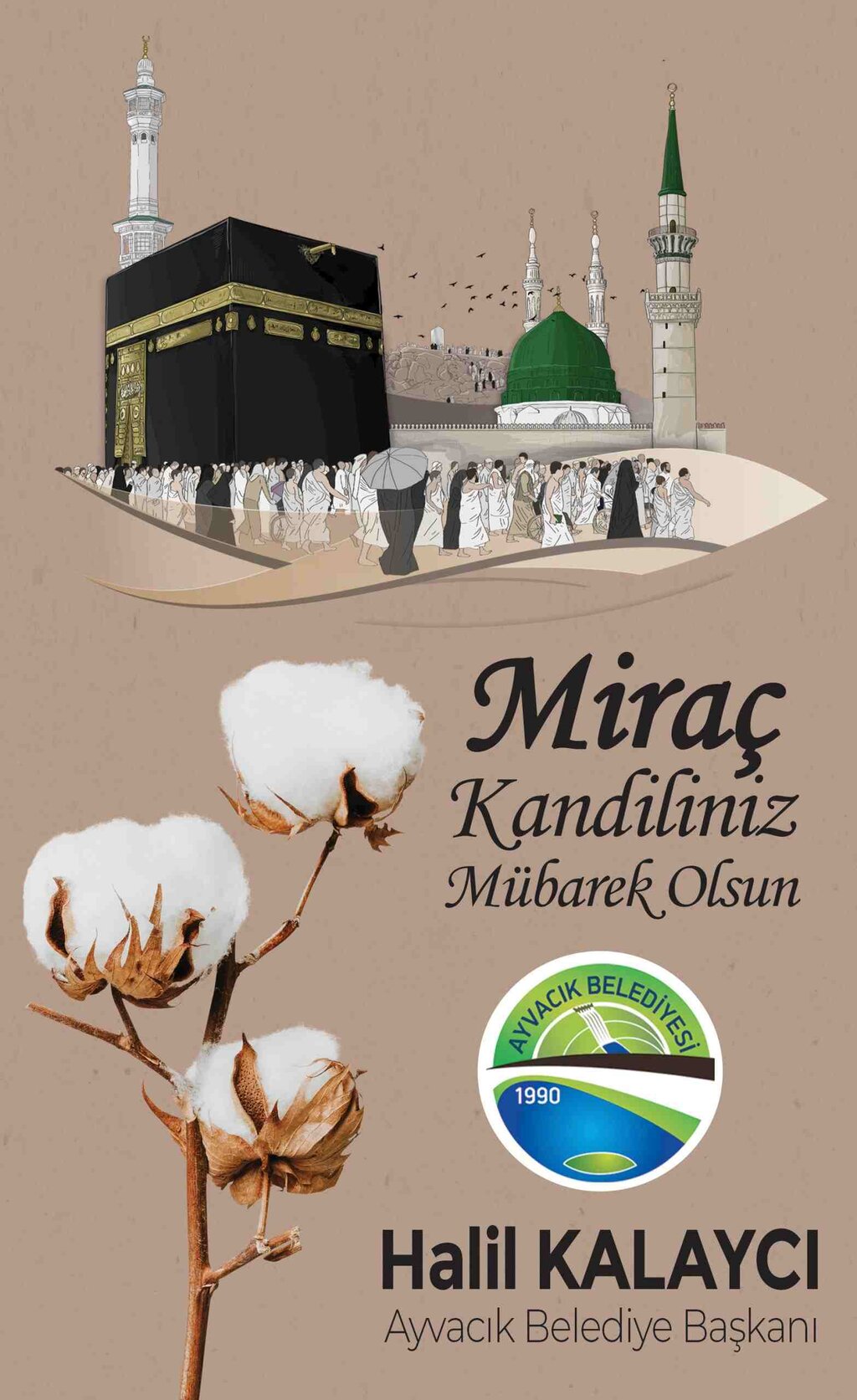 Ayvacık Belediyesi Miraç Kandili İlanı