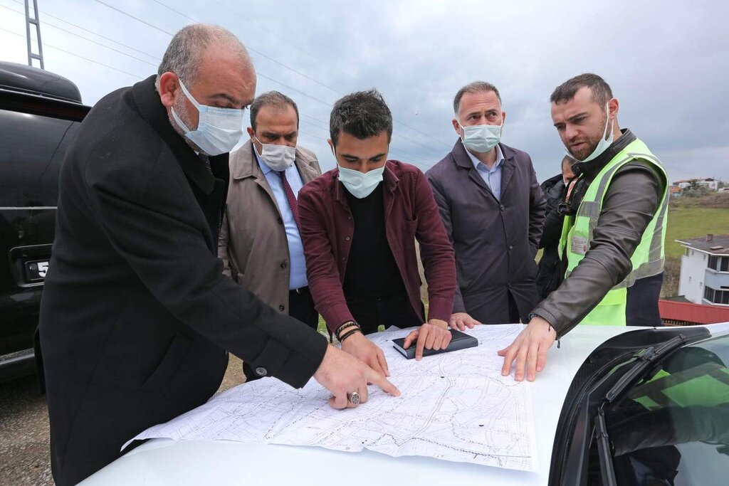 Canik Kırsalda Yollar Genişletiliyor