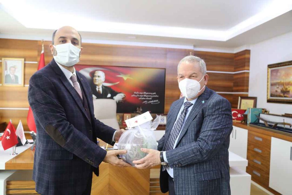 Başkan Demirtaş’tan Sağlık Müdürü Oruç’a Geçmiş Olsun Ziyaret