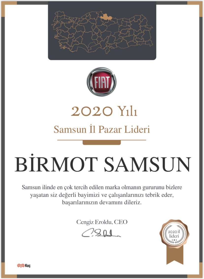 Samsun'un Lideri Fiat ve Birmot!