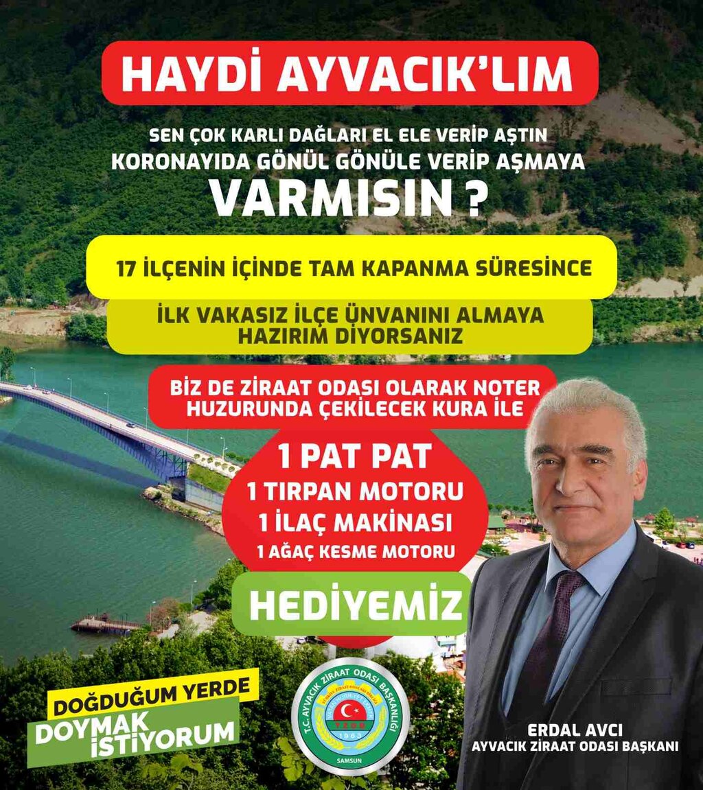 Vakasız İlçe Ol Hediyeyi Kap