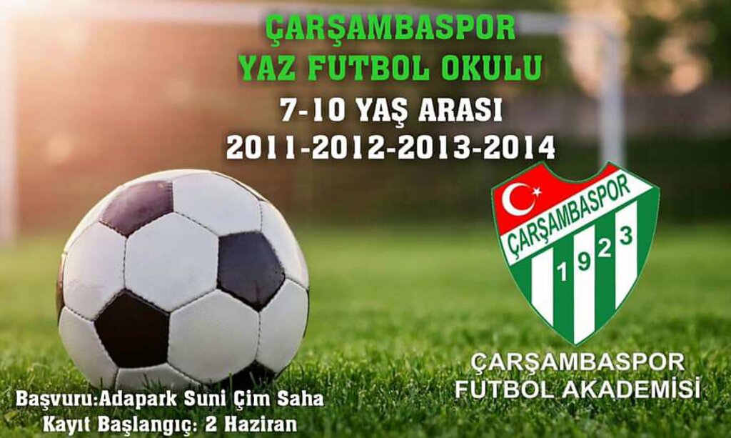 Çarşambaspor Futbol Okulu'nda Kayıtlar Başladı