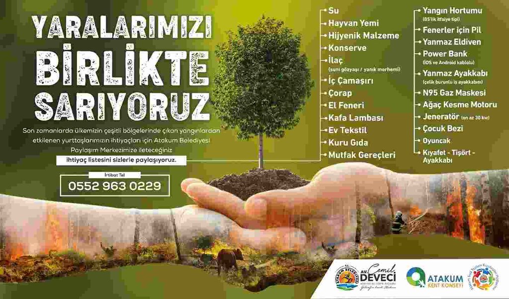 Yangınzedelere Dayanışma Çağrısı