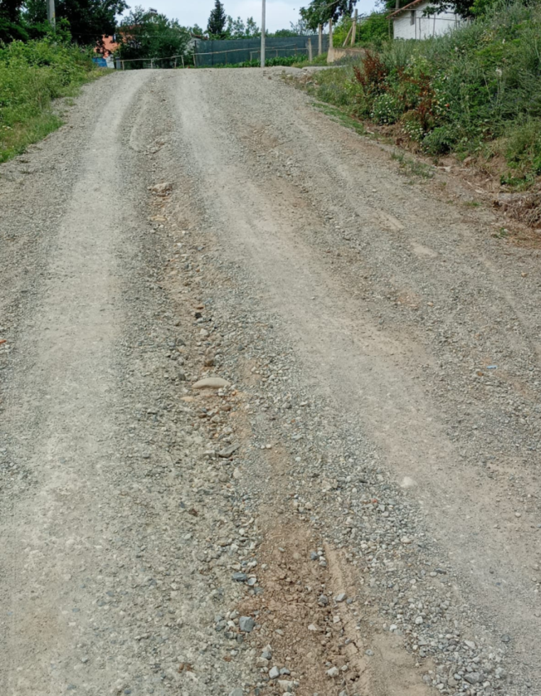 Tarihi İkiztepe Yolu Toz Duman İçinde