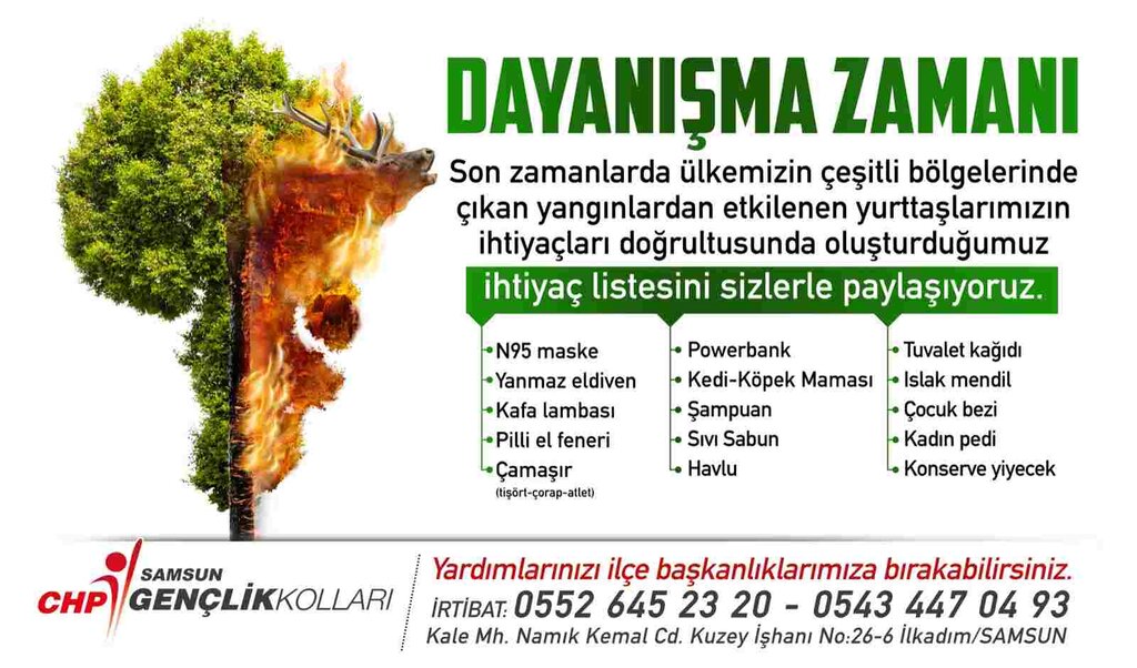 CHP Gençlik'ten Yardım Kampanyası
