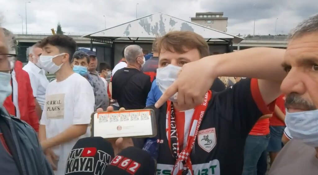 Passolig Mağduru Samsunspor Taraftarı İsyan Etti