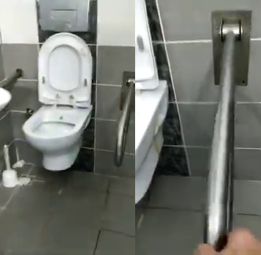 Engelli Tuvaletinde Ölümden Döndü