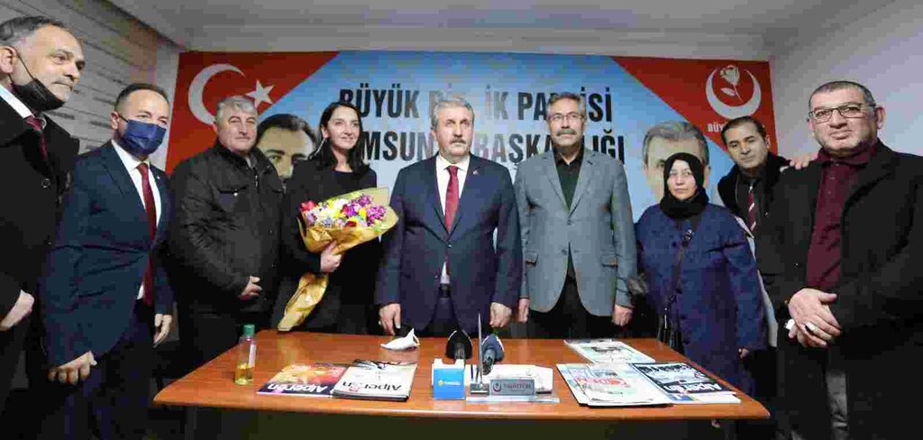BBP Lideri Destici Samsun'da İşçileri Dinledi