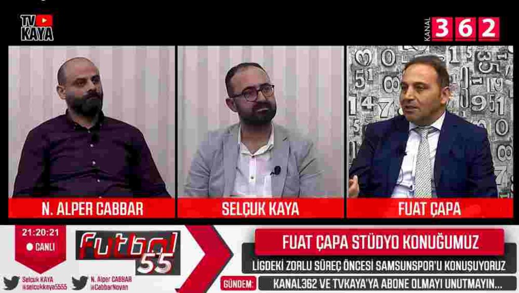 Samsunspor Teknik Patronu Fuat Çapa Futbol 55’e Konuştu