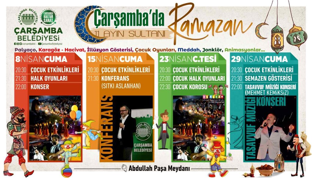 Çarşamba’da Ramazan’a Özel Dolu Dolu Etkinlikler