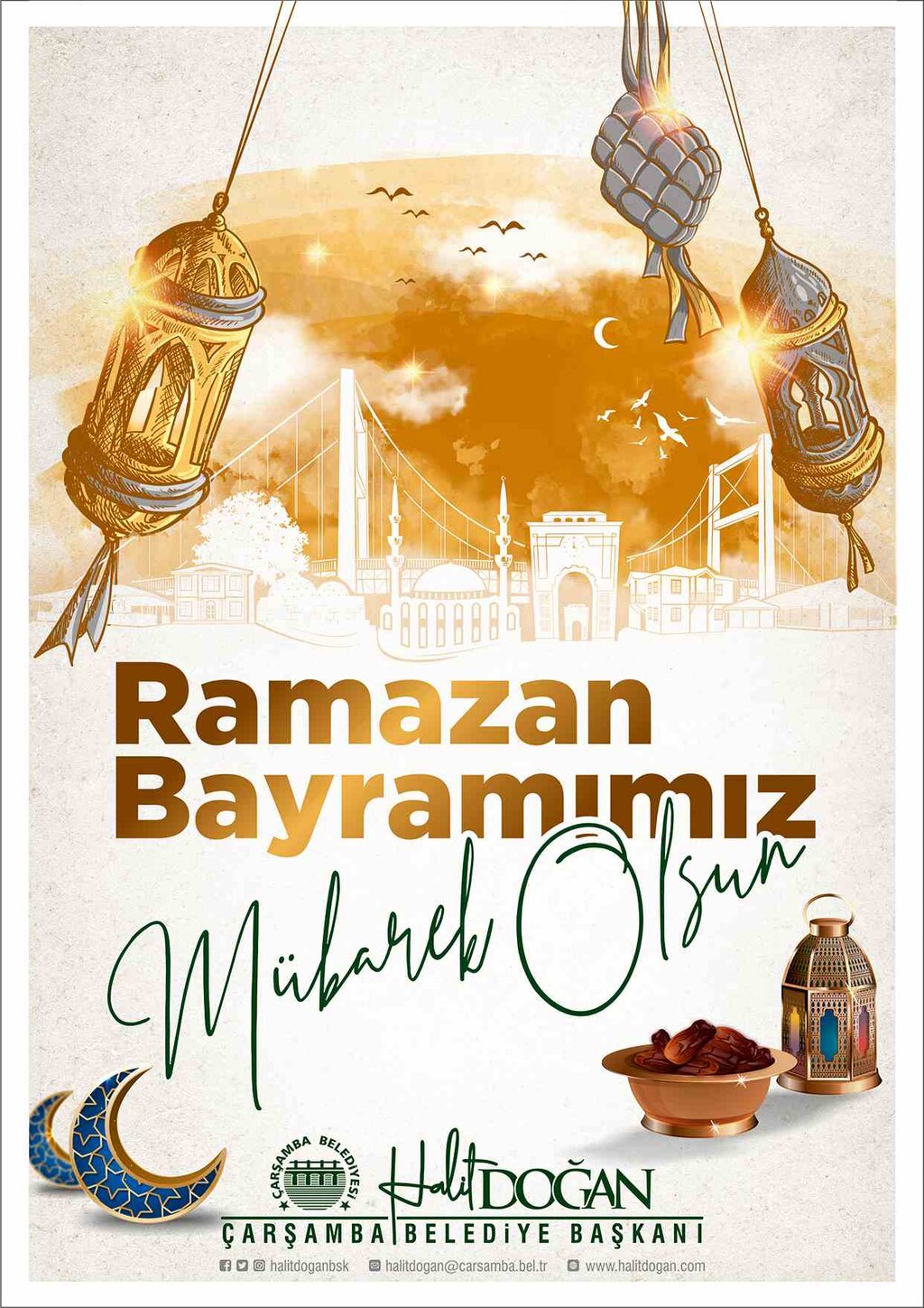 Çarşamba Belediyesi Ramazan Bayramı Kutlama İlanı