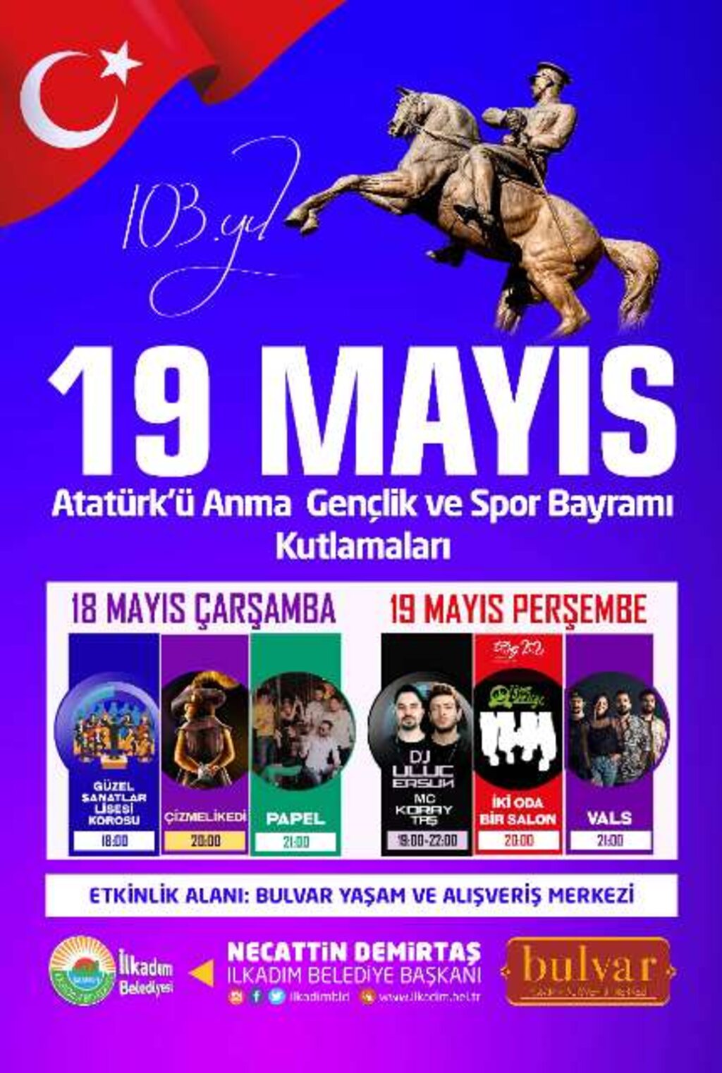 İlkadım’dan 19 Mayıs Etkinliği