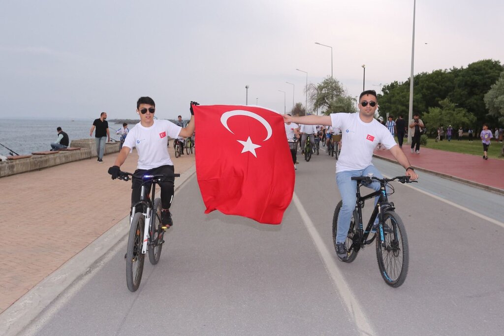 Canik’te Gençler Pedal Çevirdi