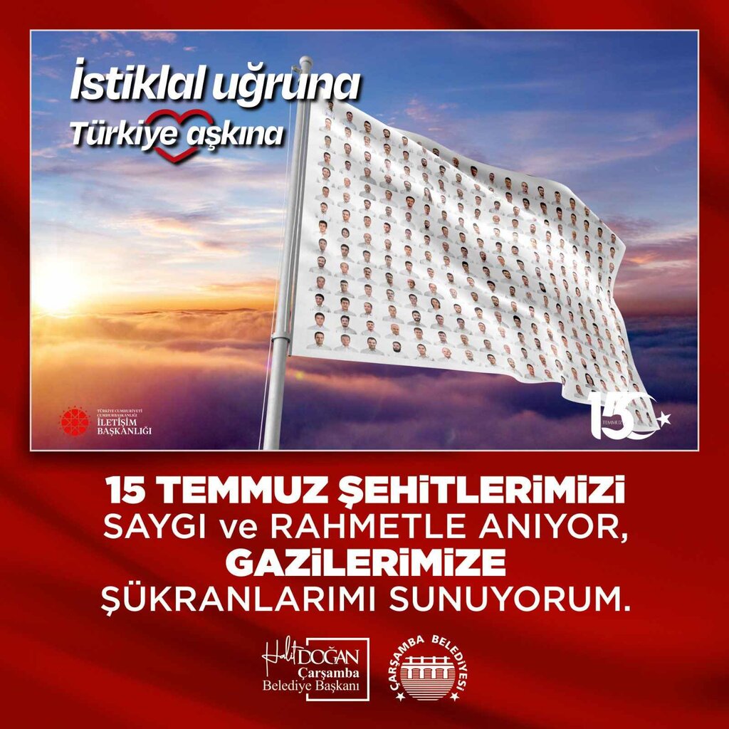Çarşamba Belediyesi 15 Temmuz Demokrasi ve Milli Birlik Günü