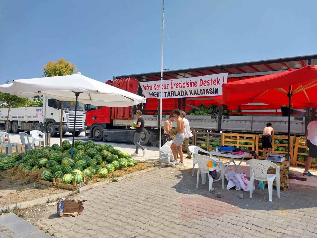 Atakum'da Bafra Karpuzu 1,5 Liradan Satılıyor