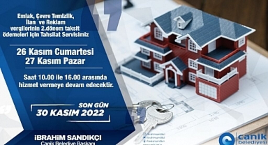 Canik Belediyesi Tahsilat Servisi Hafta Sonu Açık Olacak