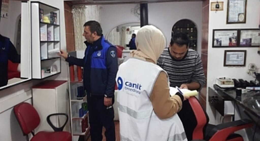 Canik Zabıtası Sahada Pratik Yaptı