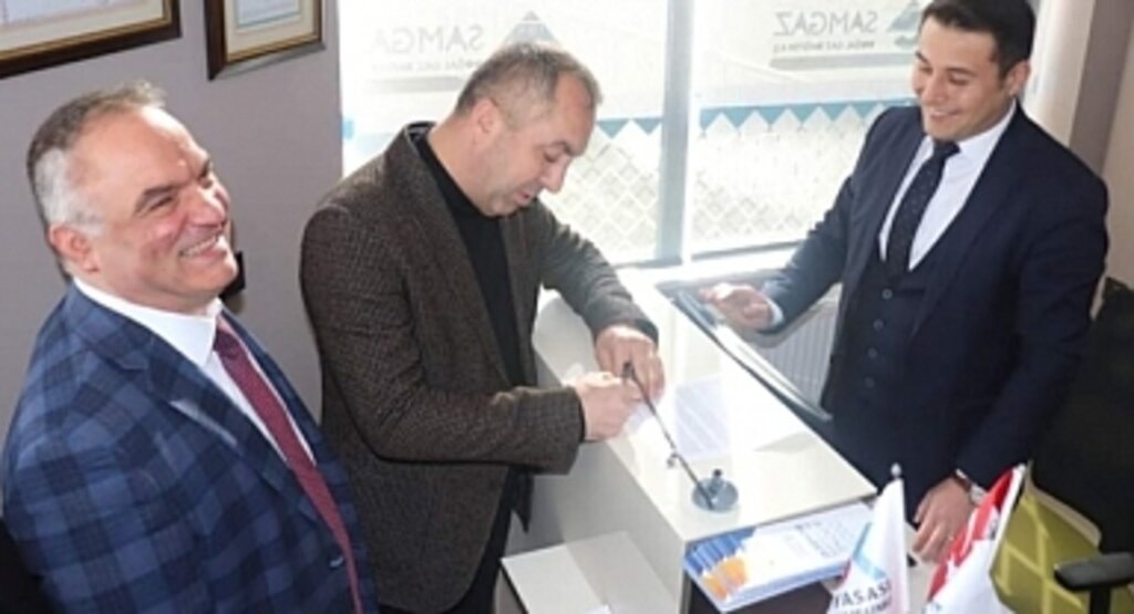 Asarcık'ta Doğalgaz Yanmaya Başladı