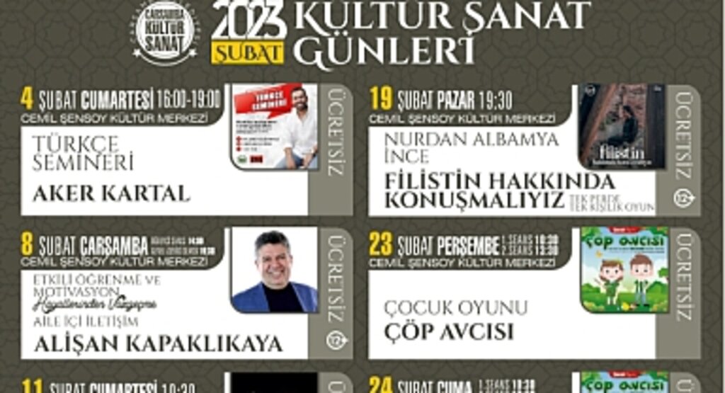 Çarşamba'da Şubat Ayında Dolu Dolu Etkinlik