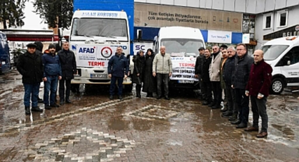 Terme'den Gönüllü Aşçılar Afet Bölgesinde