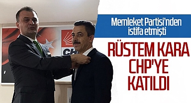 Eğitimci Rüstem Kara Memleket Partisi'nden İstifa Edip, CHP'ye Geçti