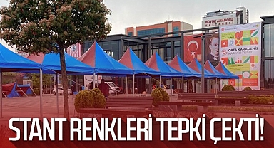 Samsun'da Stant Renkleri Tepki Çekti!