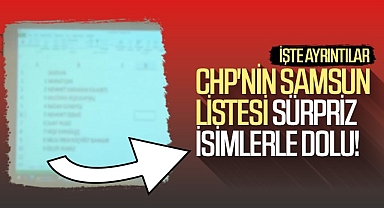 Son Dakika!... CHP'nin Samsun Listesi Sürpriz İsimlerle Dolu! İşte Ayrıntılar...