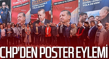 CHP Samsun'dan Türk Bayraklı Afişlere Tepki