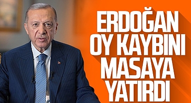 Cumhurbaşkanı Erdoğan Oy Kaybını Masaya Yatırdı