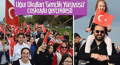 Uğur Okulları Gençlik Yürüyüşü Coşkuyla Gerçekleşti