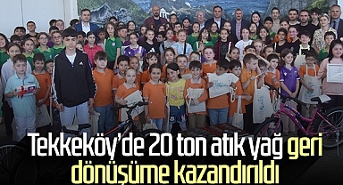 Tekkeköy’de 20 Ton Atık Yağ Geri Dönüşüme Kazandırıldı