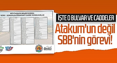 Atakum'un değil SBB'nin görevi! İşte o bulvar ve caddeler...