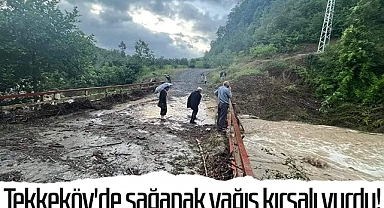 Tekkeköy'de Sağanak Yağış Kırsalı Vurdu!